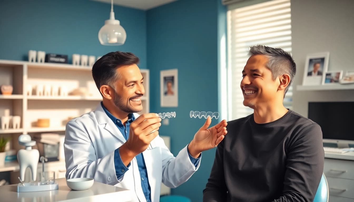 Best invisalign provider in Petaling Jaya showcasing an orthodontist consulting a patient about clear aligners.