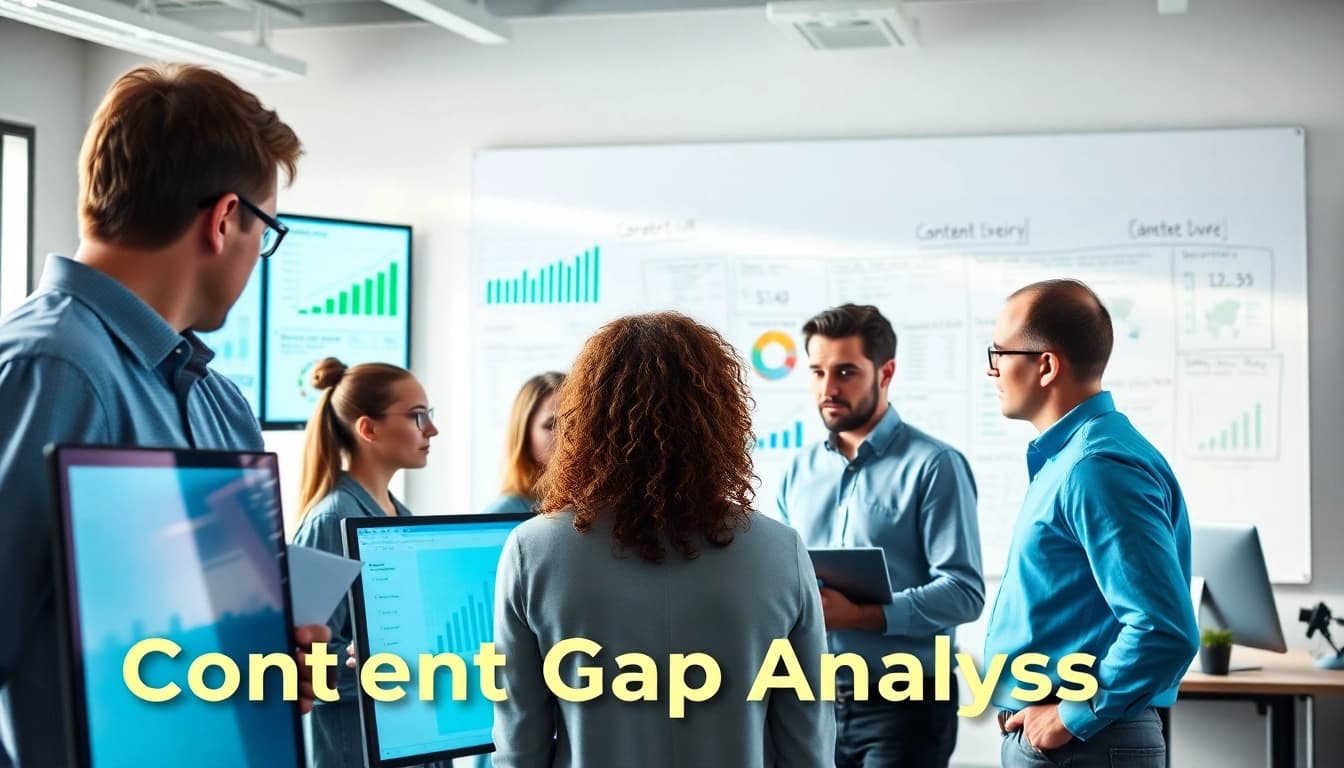 Team performing Content Gap Analysis to boost marketing strategies.