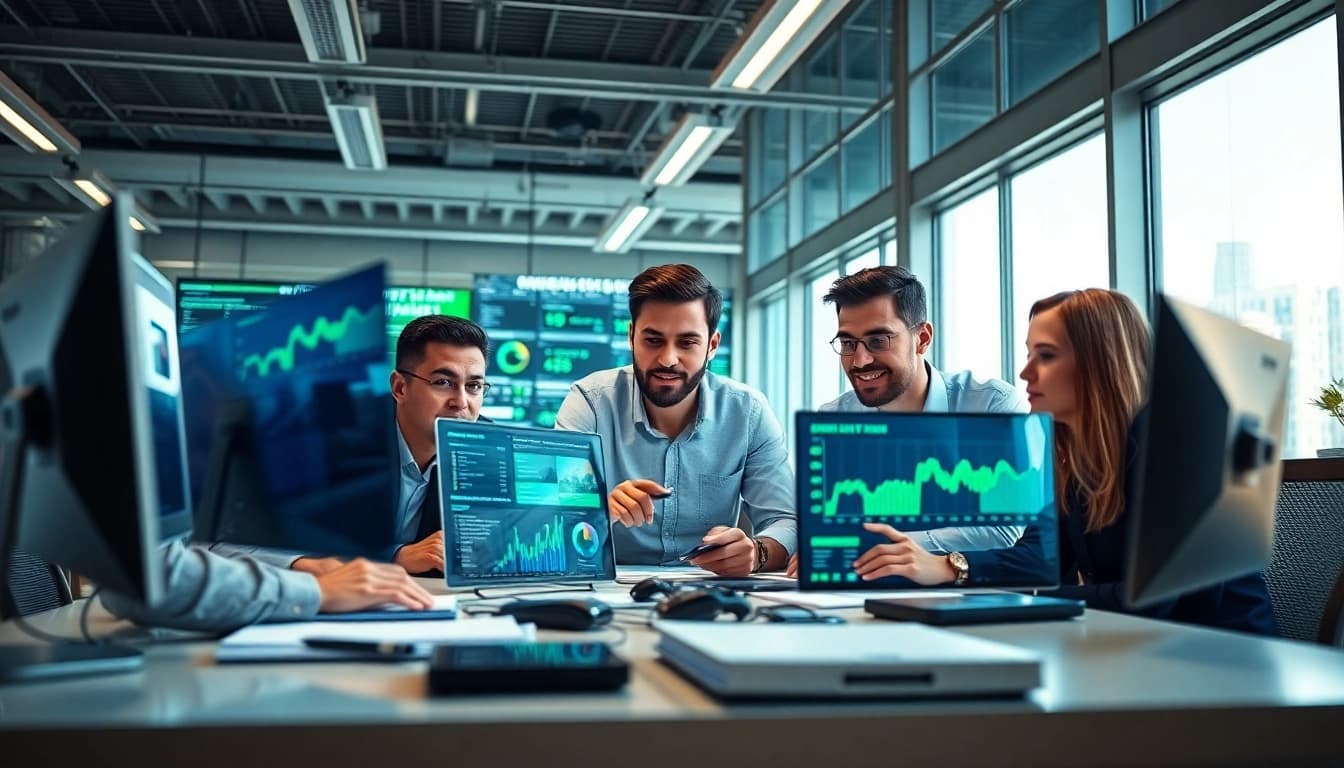 Team using a content analytics tool for sales teams to optimize performance and strategy.