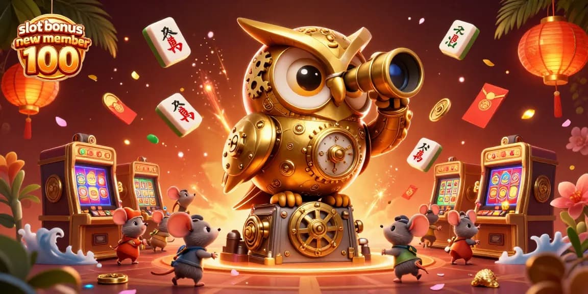 Experience exciting gameplay with slot bonus new member 100 at this vibrant casino scene.