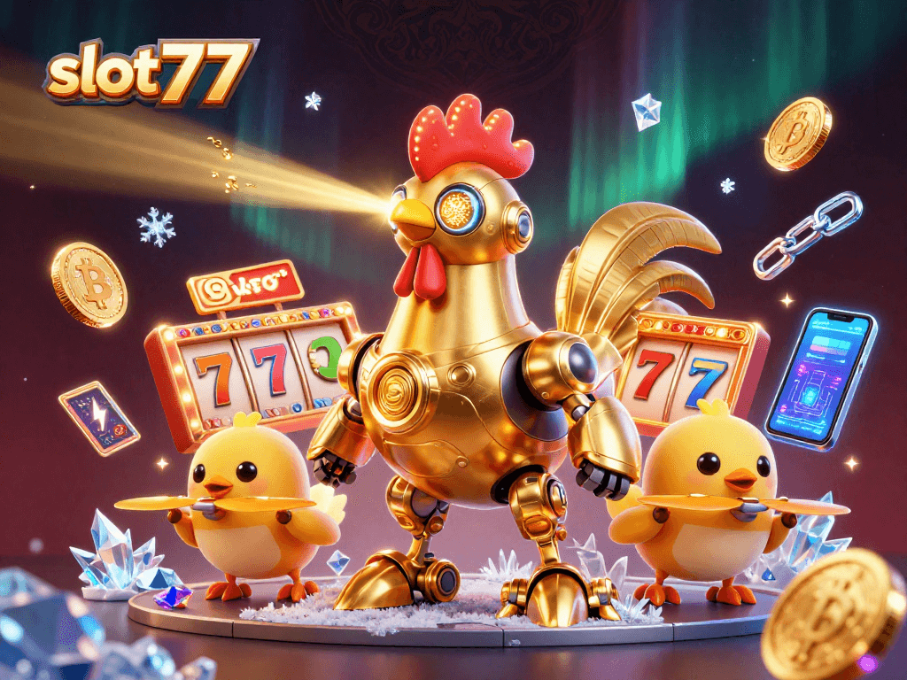 Engage in the vibrant world of slot777 with dynamic characters illustrating jackpot excitement.