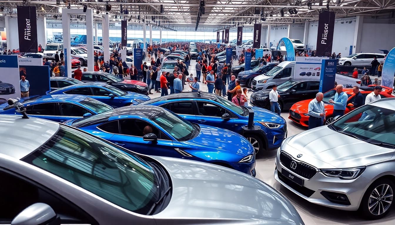 Experience the excitement of the Auto Cars Show with diverse vehicles on display.