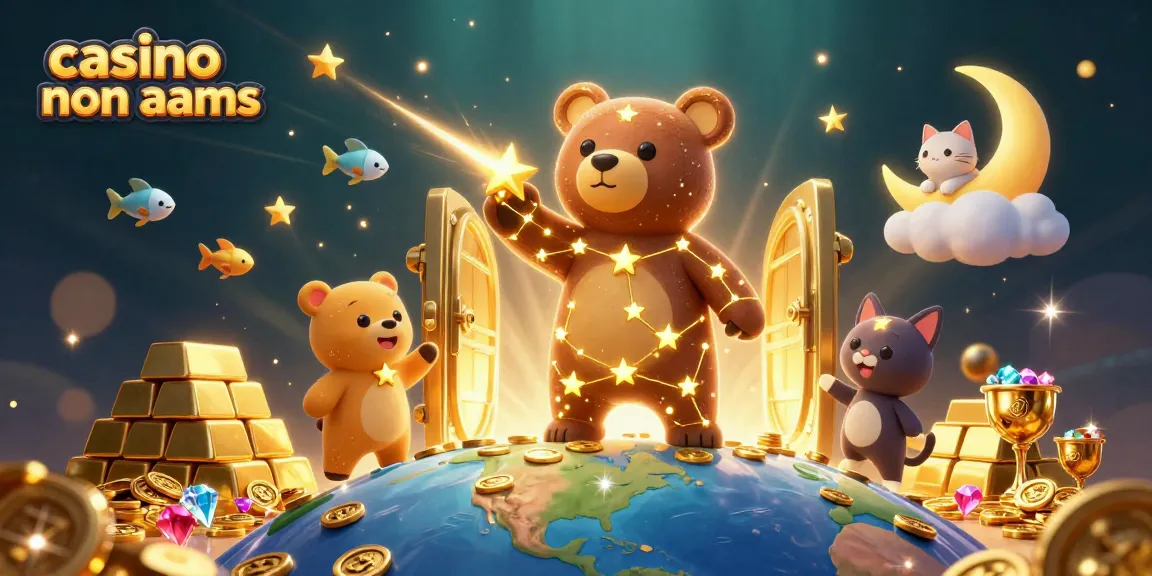 Giocando nei casino non AAMS, la costellazione di un orso e altre figure animali raccolgono ricchezze celestiali.