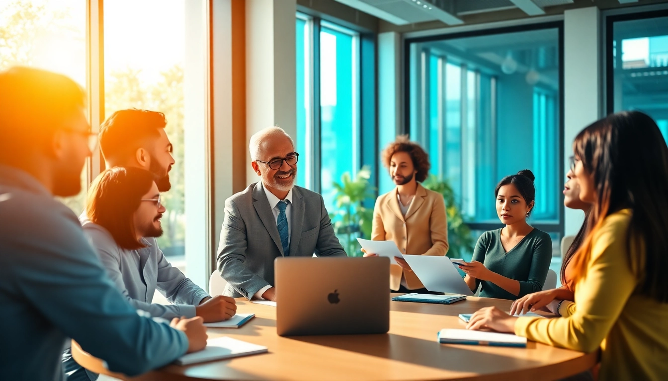 Showcasing founder leadership insights, a dynamic leader inspires teamwork in a bright office.