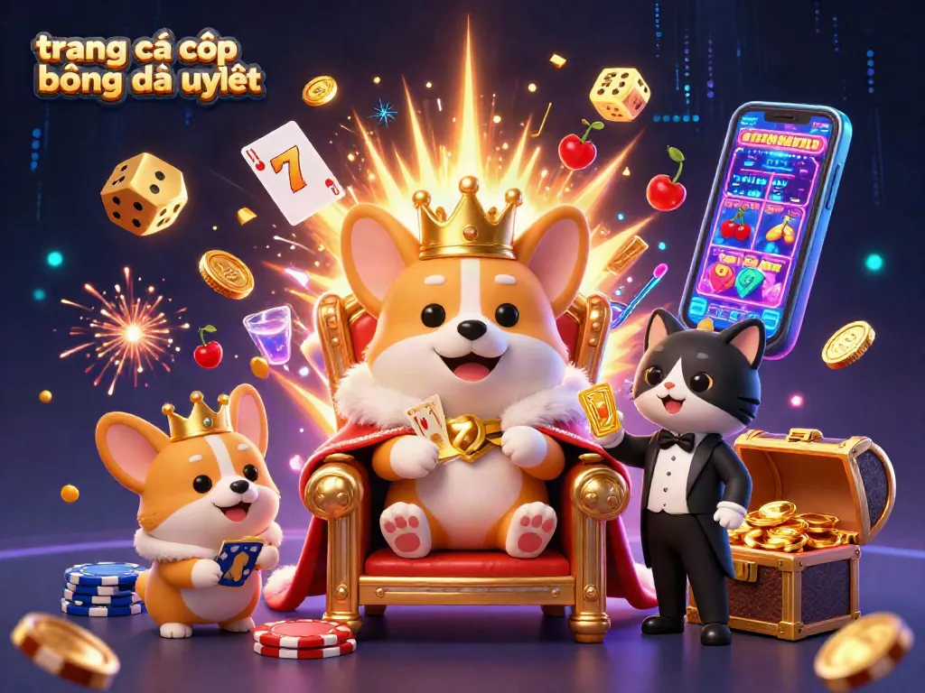 Khám phá trang cá cược bóng đá uy tín với hình ảnh hoàng gia 3D vui nhộn từ một trò chơi.