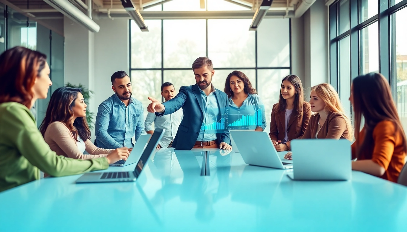 Showcasing effective teamwork in Cost-Effective IT Management strategies with professionals collaborating.