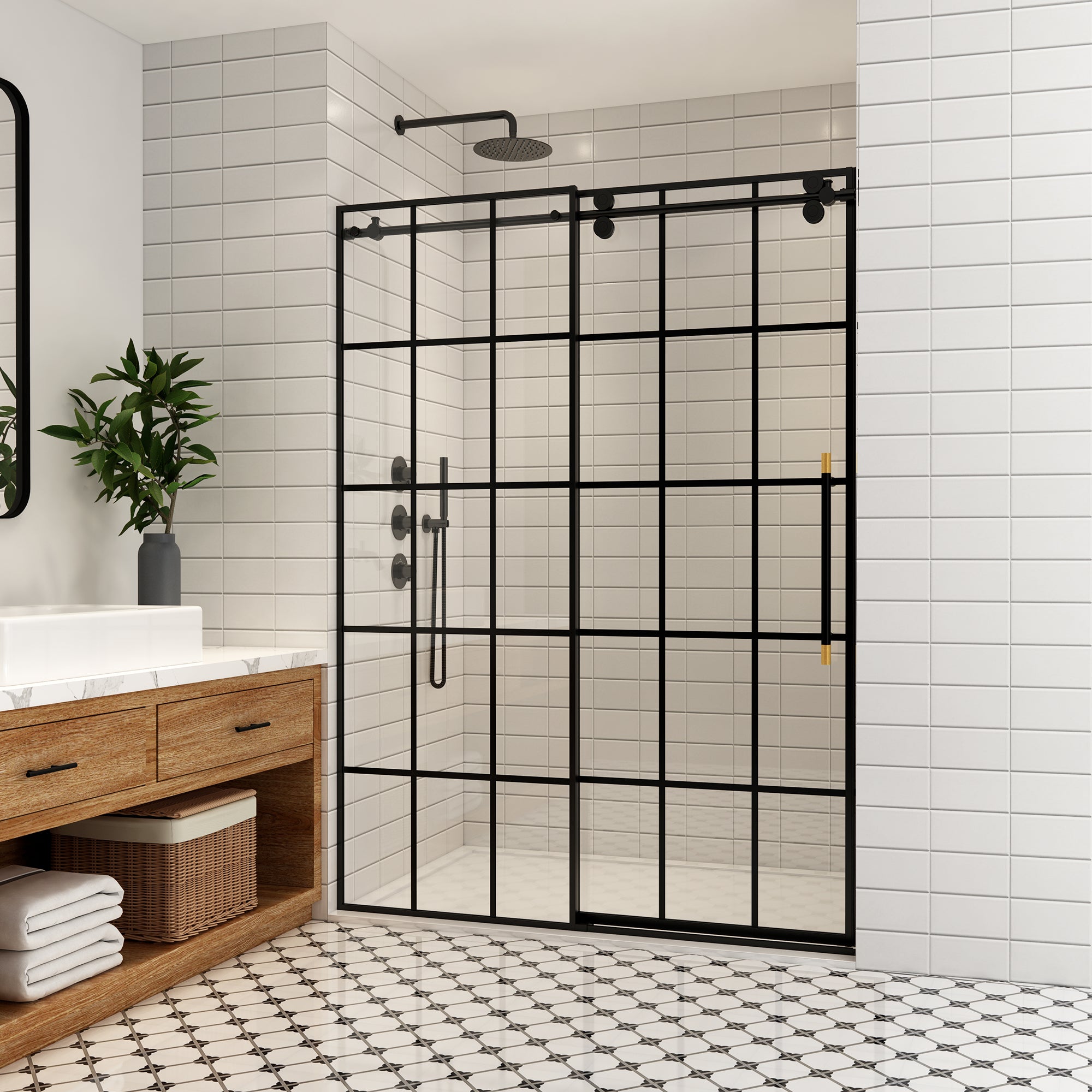 Elegant Bathroom Makeovers with Sunny Shower
