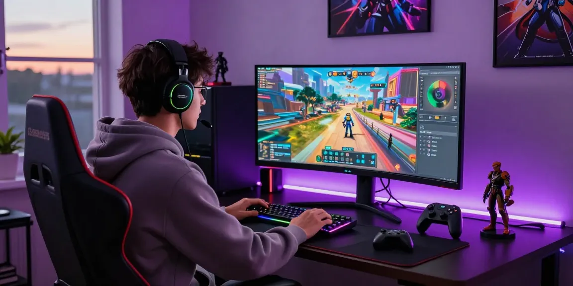 Menampilkan coloksgp link alternatif di ruang permainan modern dengan gamer fokus pada layar besar.
