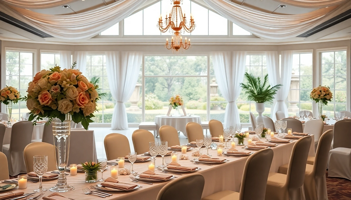 Captured moments in a stunning Jacksonville Wedding Venue adorned with floral decorations and candlelight.