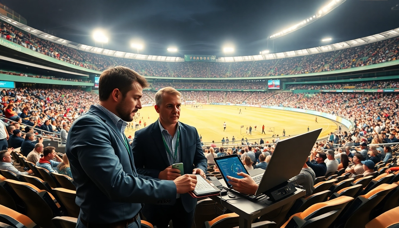 Cricket analysts preparing for the match highlighting their ipl perfect prediction strategy.