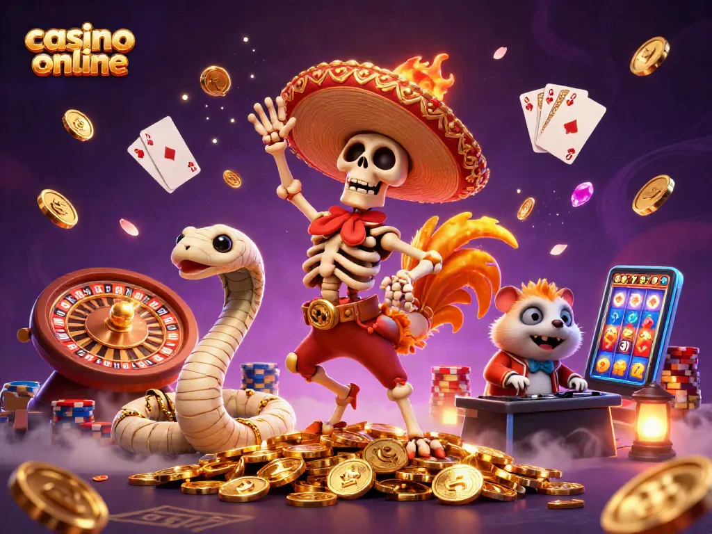 Gana jugando en el casino online con un divertido esqueleto mariachi y un DJ en 3D.