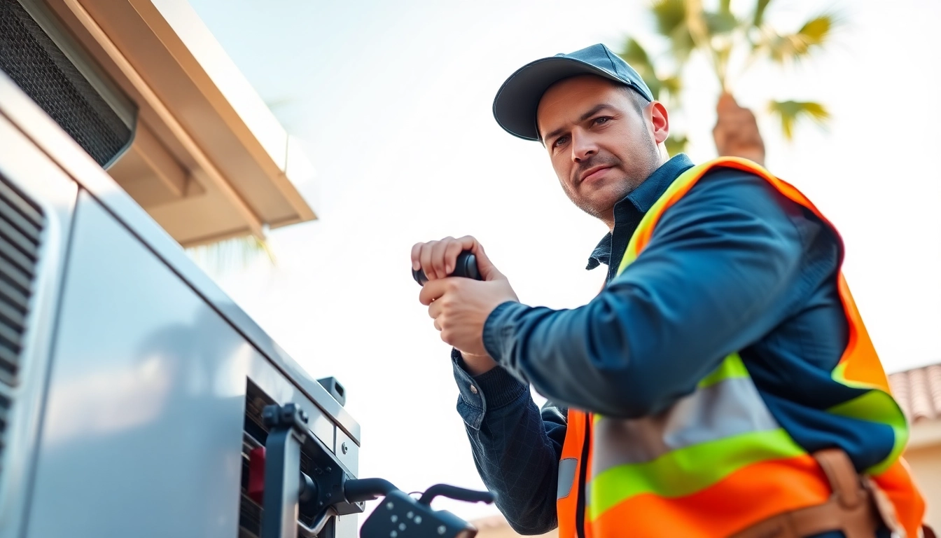 Expert technician delivering ac repair glendale az service with professional tools outdoors.