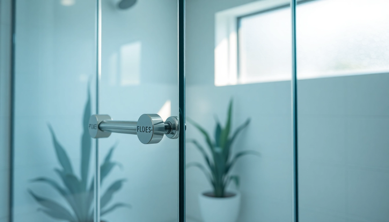 Elegant shower doors showcasing sleek design in a modern bathroom setting.