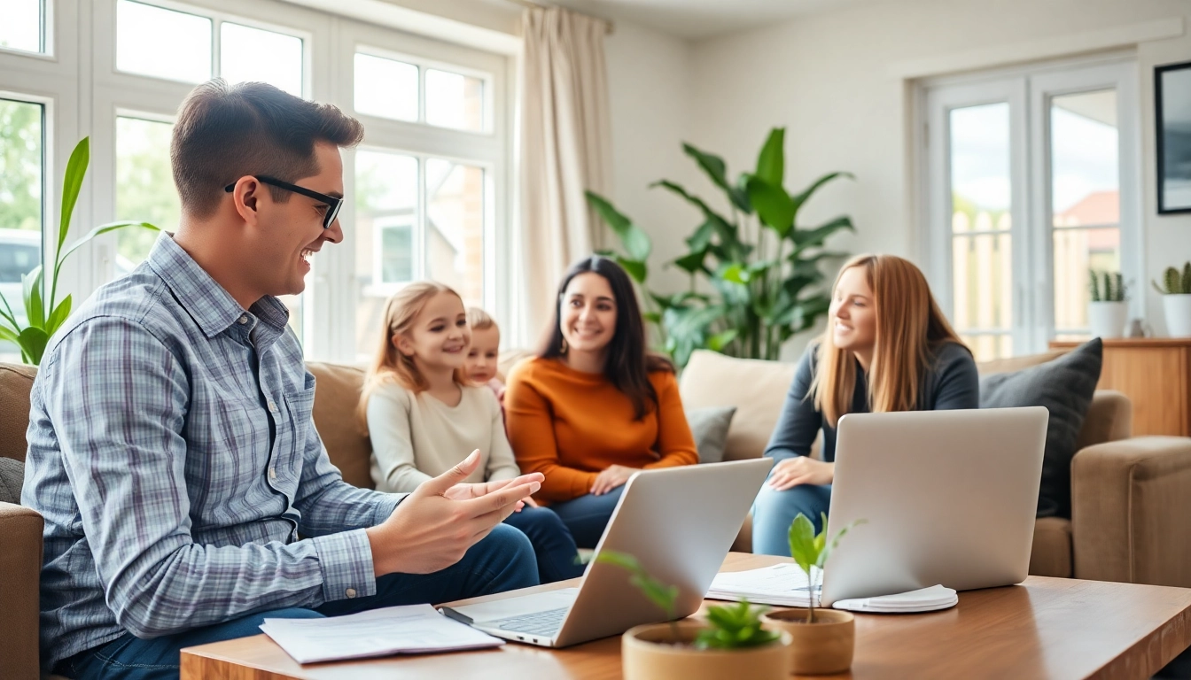 Learn about guaranteed rent in Amersham with a real estate expert assisting a family.
