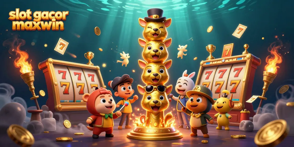 Experience the excitement of slot gacor maxwin with dynamic visuals and engaging elements in a vibrant casino scene.