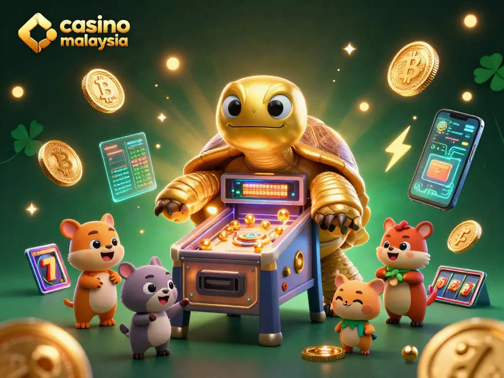 Experience the excitement of casino online Malaysia with playful characters and vibrant gaming elements.