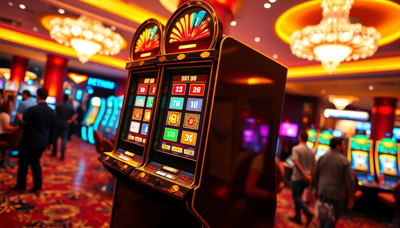 Putaran slot gacor yang menarik dalam suasana kasino yang meriah.