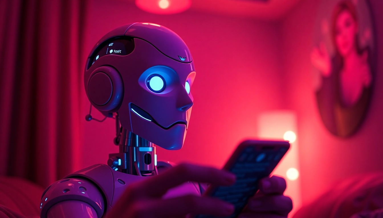 AI sexting conversation interface with an engaging chatbot experience.