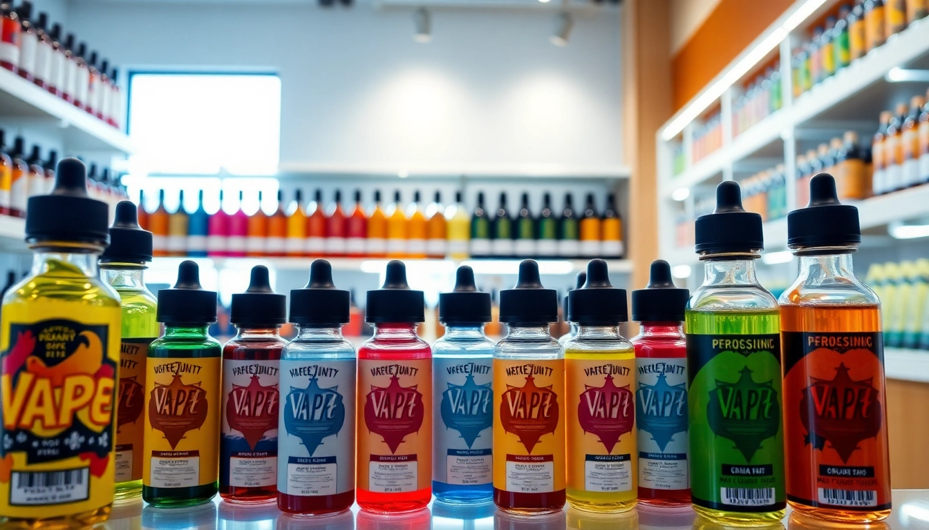 A vibrant selection of vape juice at Vape Juice Depot highlighting unique flavors and styles.