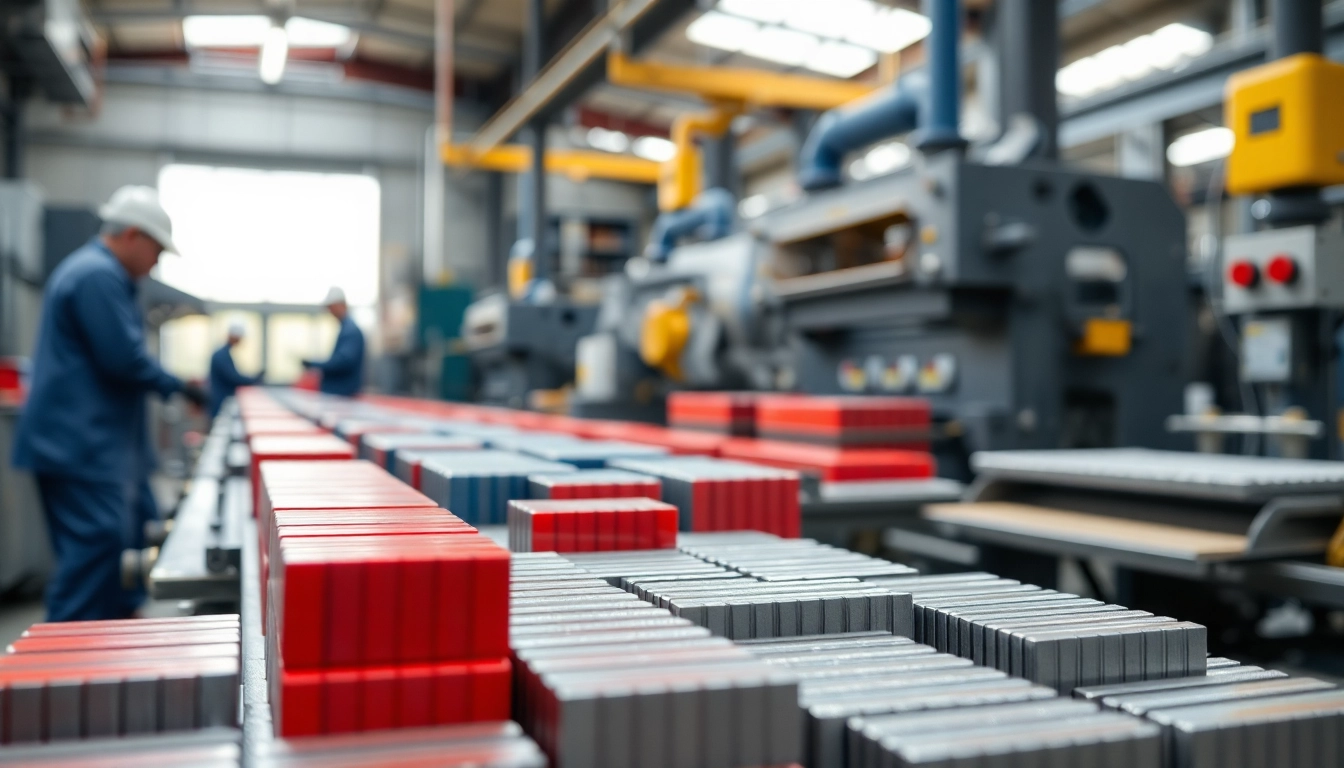 View of a ferrite magnets manufacturer in china showcasing precision manufacturing processes.