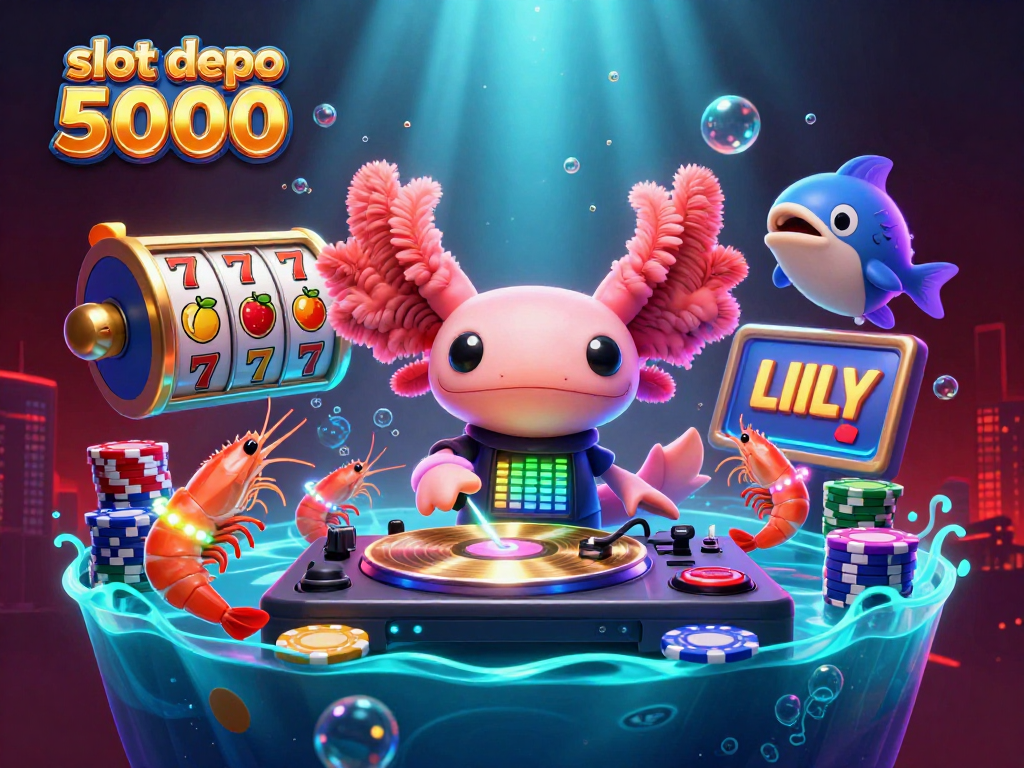 Experience excitement with slot depo 5000, featuring vivid 3D characters and dynamic casino elements.
