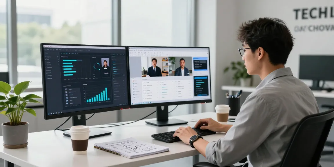 Detect AI image in action as a data scientist analyzes flagged media in a modern workspace.