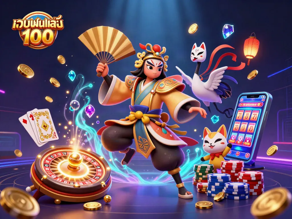 เข้าร่วมสนุกกับ เว็บพนันออนไลน์ เว็บตรง 100 สัมผัสภาพกราฟิกที่น่าตื่นเต้น อย่างครบครันในโลกคาสิโน
