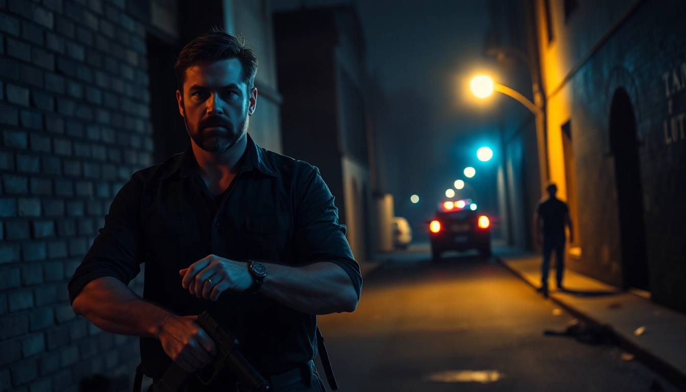 Engaging scene from the Clean action thriller genre portraying a hero in a tense moment.
