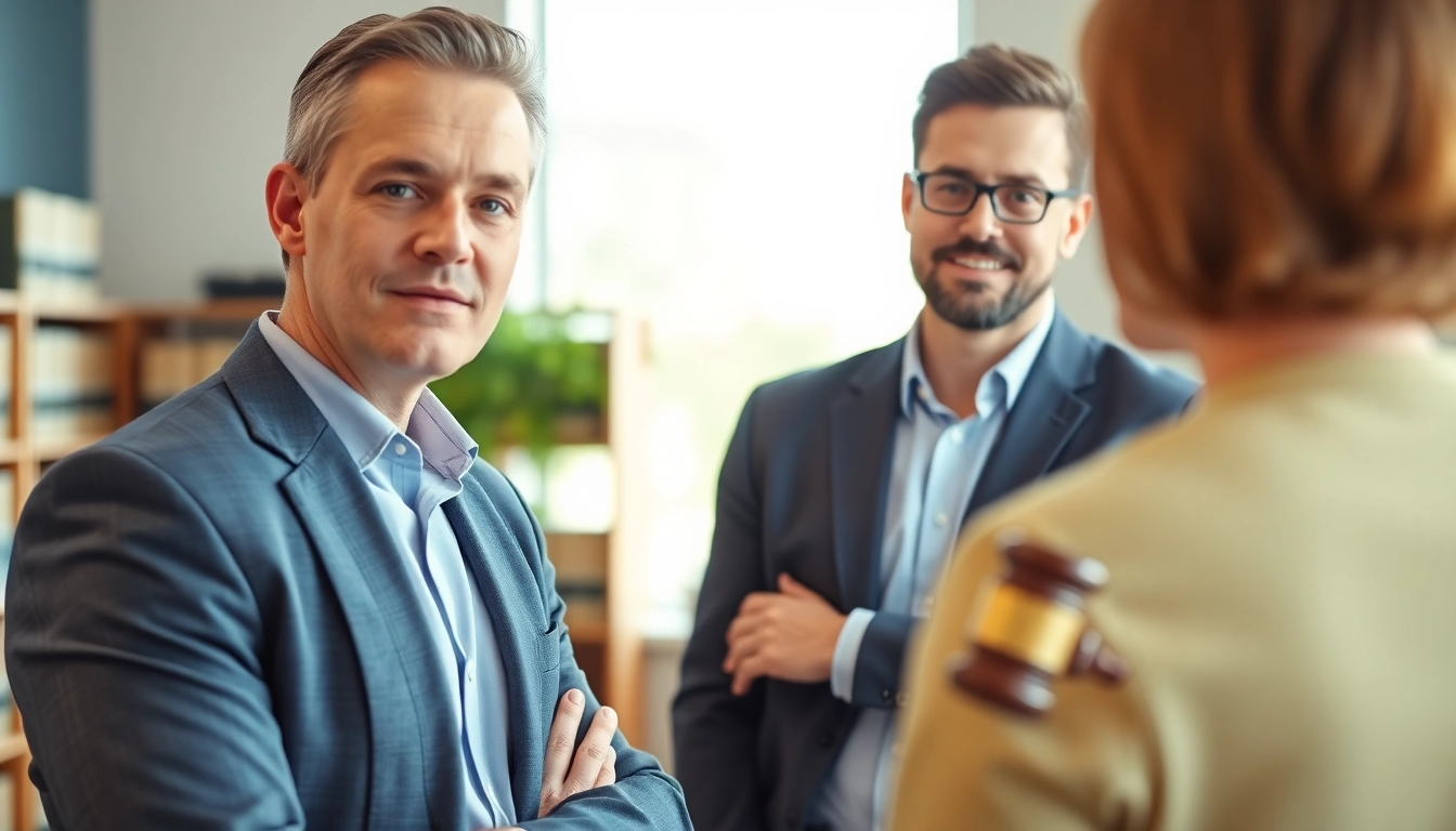 Clearwater truck accident attorney consulting a client in a modern law office