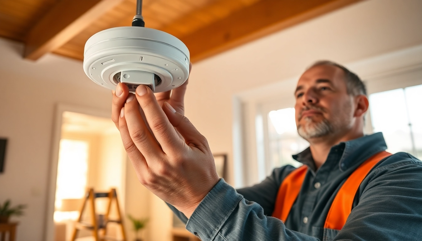 Install smoke detector battery safely in a home environment with expert guidance and tools.