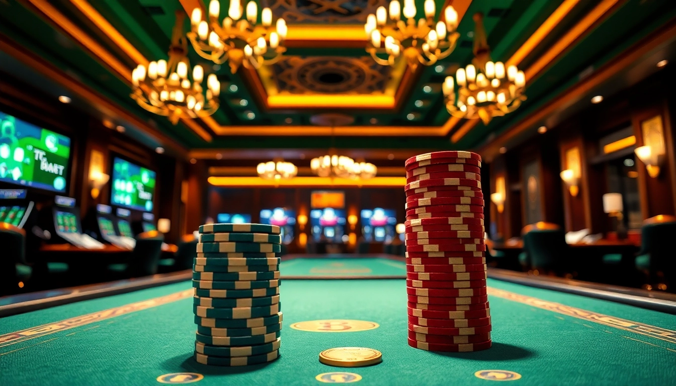 Engaging scene highlighting the Best crypto casino bonus with vibrant gaming atmosphere featuring poker chips and digital transactions.