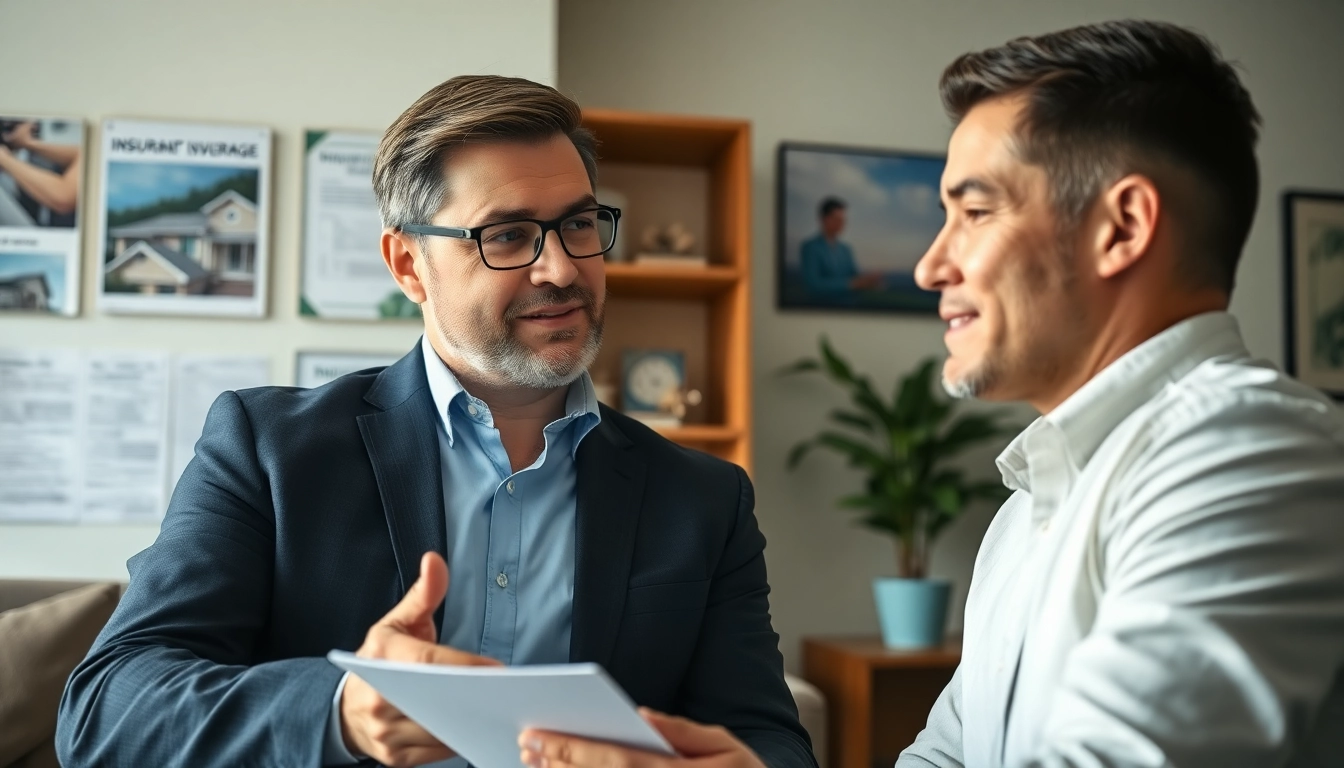 Florida Public Adjuster consults with a homeowner, emphasizing trust and support in a professional setting.