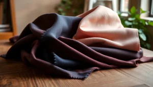 Punta di Roma stofmonsters in elegante textielsetting op een houten tafel.