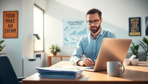 Enhance your strategy with Good Wolf Marketing insights in a professional office setting.