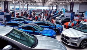 Experience the excitement of the Auto Cars Show with diverse vehicles on display.