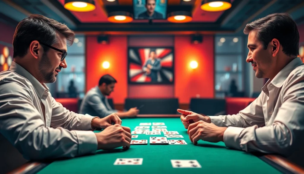 Play a thrilling game of Ok rummy with friends, capturing intense moments and competitive spirits.