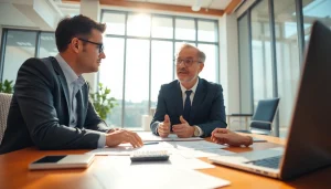 카드 현금화의 다양한 방법을 설명하는 재정 상담사와 고객의 대화 장면