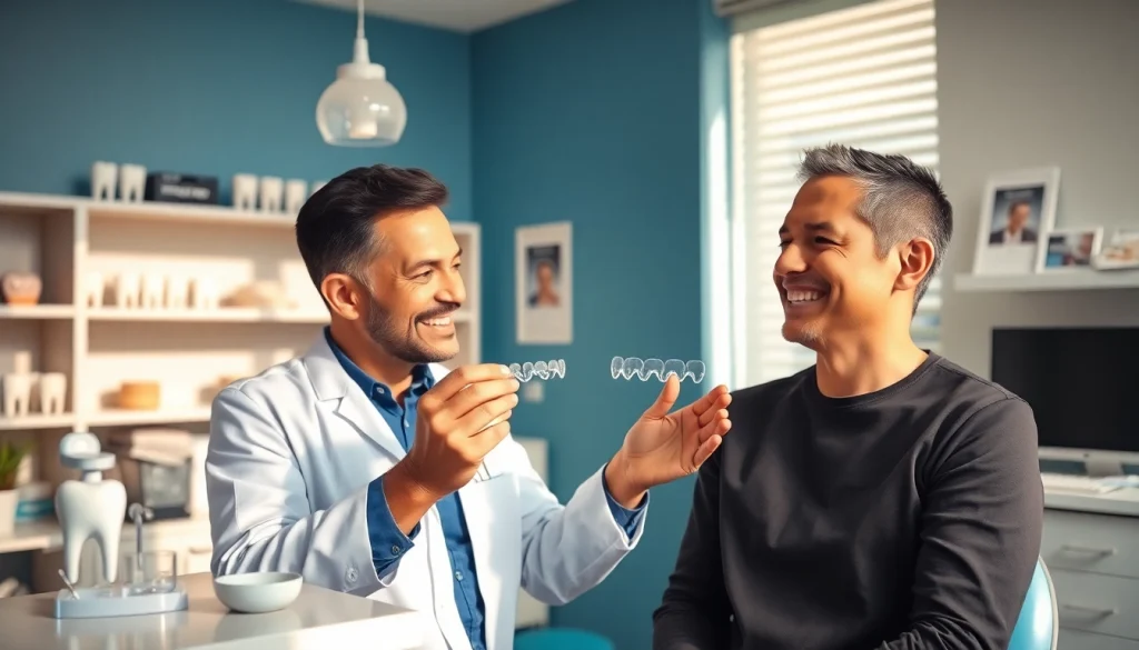 Best invisalign provider in Petaling Jaya showcasing an orthodontist consulting a patient about clear aligners.