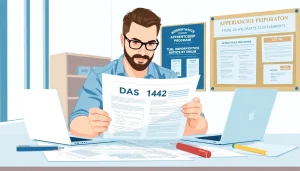 Fill out the DAS 142 form with precision in a professional setting.