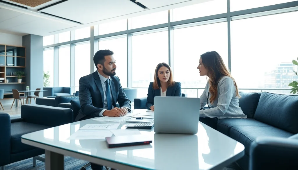 신용카드 현금화 솔루션을 상담하는 전문가와 고객의 모습