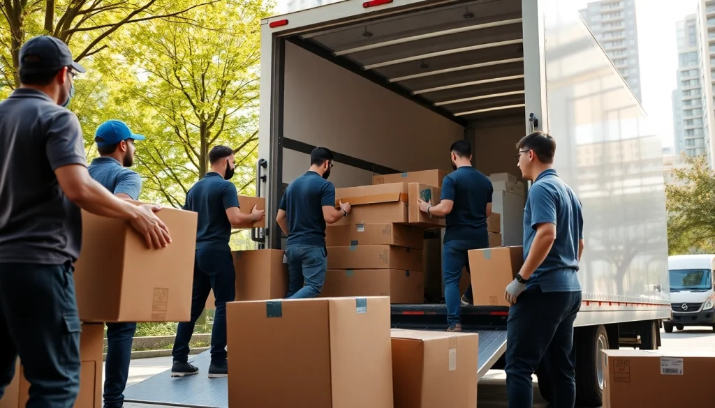 Vancouver moving company staff efficiently loading items for relocation