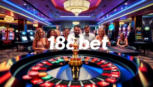 Exciting gamers placing bets at 188bet's high-end casino tables.