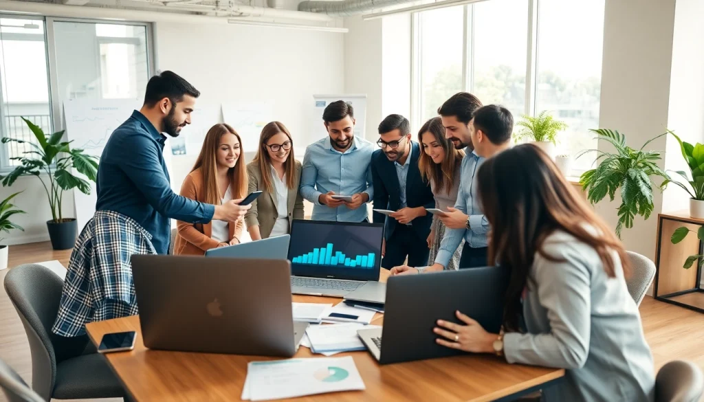 Boost your online marketing edmonton strategies with a dynamic team collaboration session.