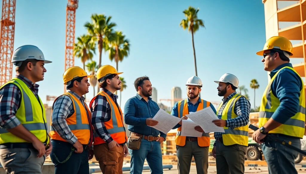 Visual representation of the southern california contractors association showcasing diverse contractors on-site