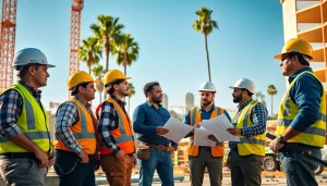 Visual representation of the southern california contractors association showcasing diverse contractors on-site