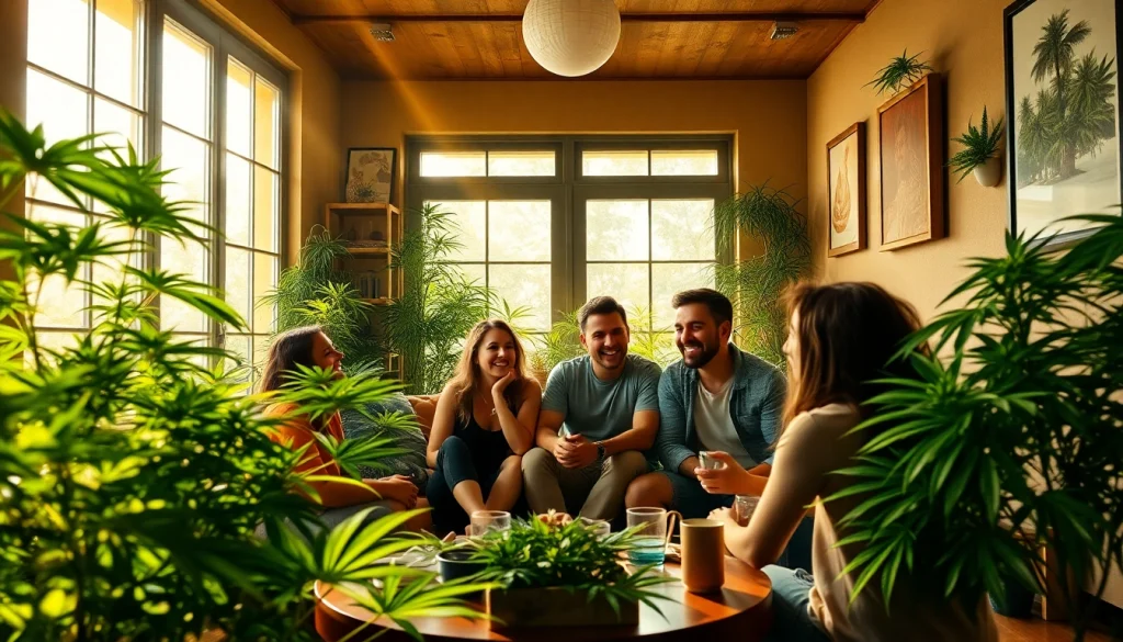 Vivre l'expérience weed espagne dans un club de cannabis animé.