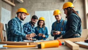 Students at construction trade schools in Texas demonstrating hands-on collaboration in a workshop.