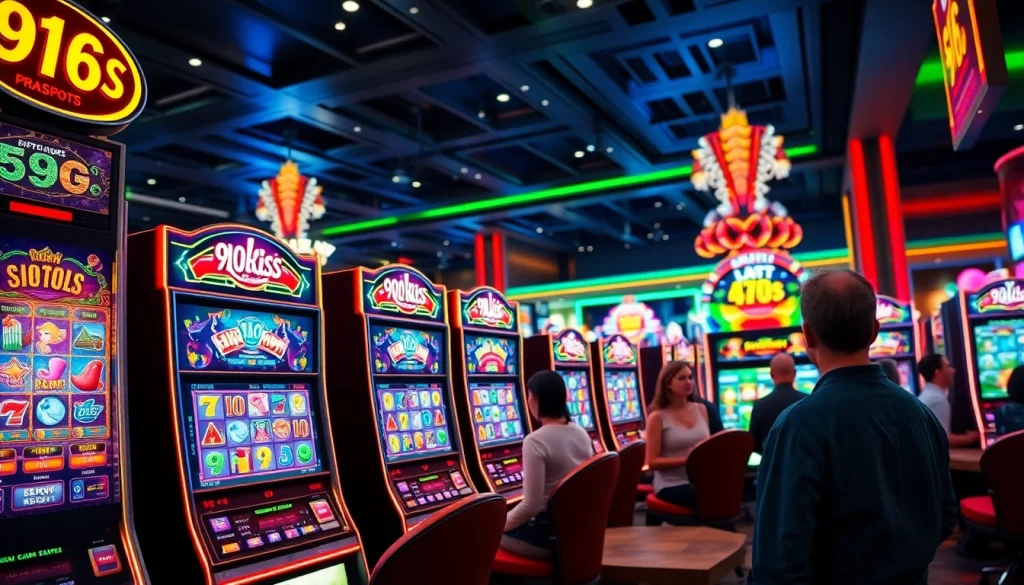 หมุนสล็อต 918kiss slot ในคาสิโนที่เต็มไปด้วยความตื่นเต้นและสีสันสดใส