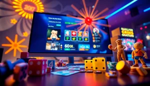 Kode4d immersive online gaming interface, showcasing vibrant colors and exciting gaming props.