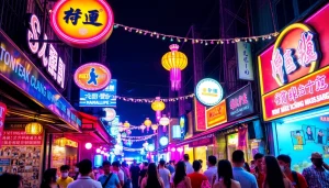 Experience the excitement of 다낭밤문화 with lively entertainment and vibrant street scenes.